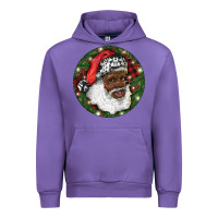 Tulip African American Santa Christmas Urban Hoodie - RanaPortraitStore