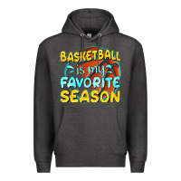 Charcoal Heather basketball is my favorite season Premium Hoodie - texasbilliewilder