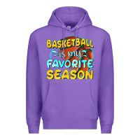 Purple basketball is my favorite season Premium Hoodie - texasbilliewilder