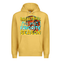Antique Gold basketball is my favorite season Premium Hoodie - texasbilliewilder