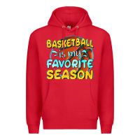 Red basketball is my favorite season Premium Hoodie - texasbilliewilder
