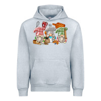 Heather Grey bakery gnomes Urban Hoodie - Zillion Design Studio