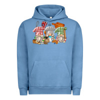 Pigment Pebble Blue bakery gnomes Urban Hoodie - Zillion Design Studio