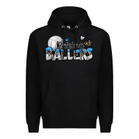 Black raising ballers volleyball Premium Hoodie - Zillion Design Studio