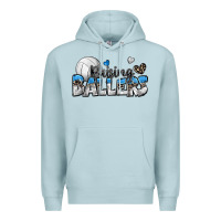 Blue Mist raising ballers volleyball Premium Hoodie - Zillion Design Studio