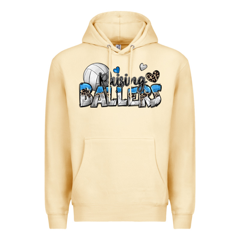 Raising Ballers Volleyball Premium Hoodie by Zillion Design Studio | Teevron