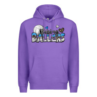 Purple raising ballers volleyball Premium Hoodie - Zillion Design Studio
