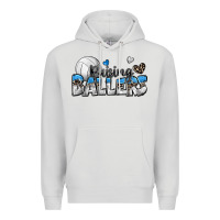Dove Grey raising ballers volleyball Premium Hoodie - Zillion Design Studio