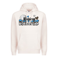 Pale Pink raising ballers volleyball Premium Hoodie - Zillion Design Studio