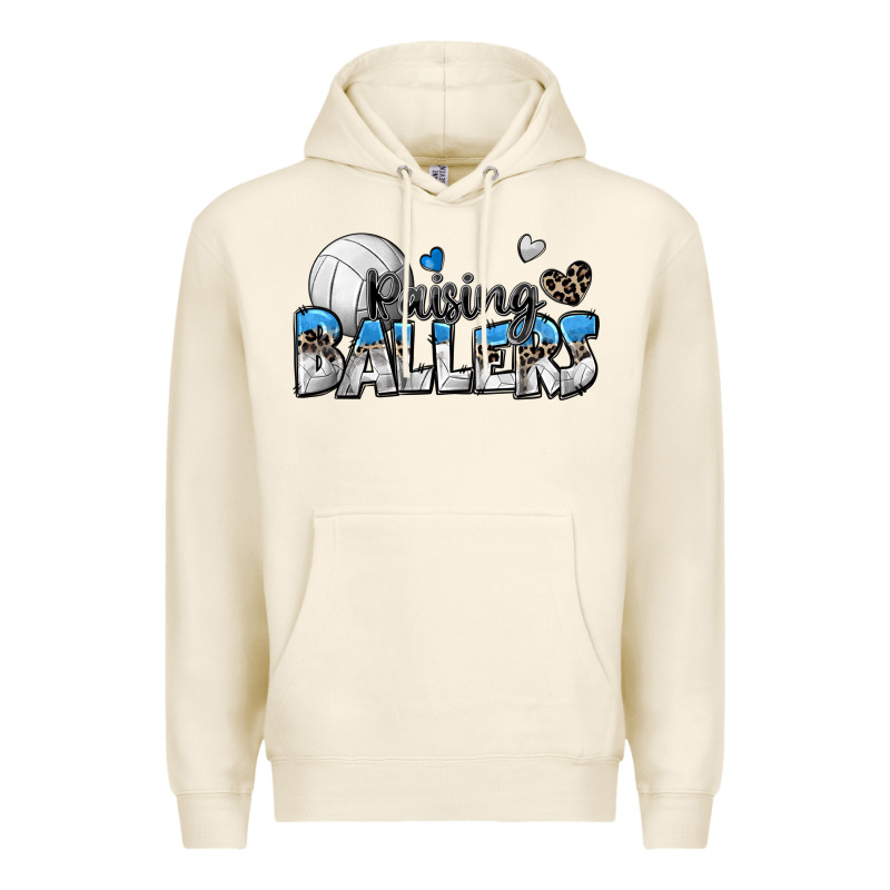 Raising Ballers Volleyball Premium Hoodie by Zillion Design Studio | Teevron