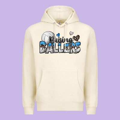 Raising Ballers Volleyball Premium Hoodie Designed By Zillion Design Studio