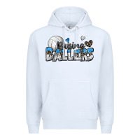 White raising ballers volleyball Premium Hoodie - Zillion Design Studio