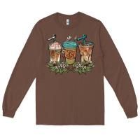 Chestnut western coffees Long Sleeve Tee - BarkalooDesign