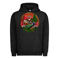Pigment Black Baby Cow Christmas Urban Hoodie - RanaPortraitStore