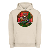 Pigment French Oak Baby Cow Christmas Urban Hoodie - RanaPortraitStore