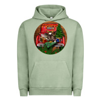 Pigment Oil Green Baby Cow Christmas Urban Hoodie - RanaPortraitStore