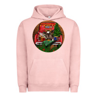 Pigment Salmon Baby Cow Christmas Urban Hoodie - RanaPortraitStore