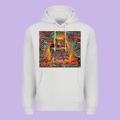 Mama Bear Leopard And Aztec Premium Hoodie Designed By Ranaportraitstore