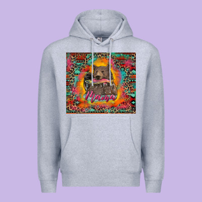 Mama Bear Leopard And Aztec Premium Hoodie Designed By Ranaportraitstore