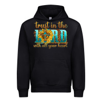 Black trust in the lord with all your heart Urban Hoodie - texasbilliewilder