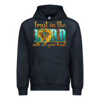 Navy trust in the lord with all your heart Urban Hoodie - texasbilliewilder