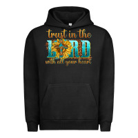 Pigment Black trust in the lord with all your heart Urban Hoodie - texasbilliewilder
