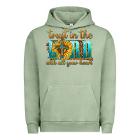 Pigment Oil Green trust in the lord with all your heart Urban Hoodie - texasbilliewilder