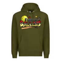 Army Green raising ballers softball Premium Hoodie - Zillion Design Studio