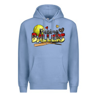 Colony Blue raising ballers softball Premium Hoodie - Zillion Design Studio