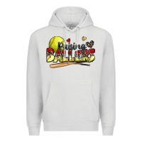 Dove Grey raising ballers softball Premium Hoodie - Zillion Design Studio