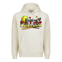 Oatmeal Heather raising ballers softball Premium Hoodie - Zillion Design Studio