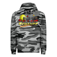 Slate Camo raising ballers softball Premium Hoodie - Zillion Design Studio