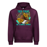 Mauve Wine try that in a small town Urban Hoodie - texasbilliewilder