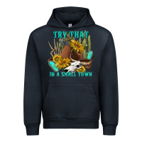 Navy try that in a small town Urban Hoodie - texasbilliewilder