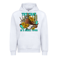 White try that in a small town Urban Hoodie - texasbilliewilder