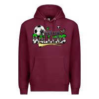 Burgundy raising ballers soccer Premium Hoodie - Zillion Design Studio