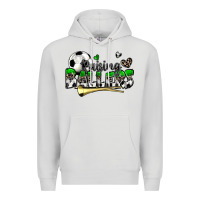 Dove Grey raising ballers soccer Premium Hoodie - Zillion Design Studio