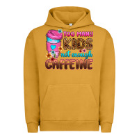 Pigment Peanut Butter too many kids not enough caffeine Urban Hoodie - Zillion Design Studio