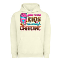 Pigment Pistachio too many kids not enough caffeine Urban Hoodie - Zillion Design Studio