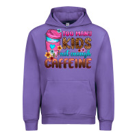 Tulip too many kids not enough caffeine Urban Hoodie - Zillion Design Studio