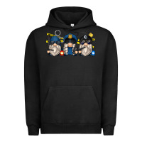 Pigment Black police gnomes Urban Hoodie - Zillion Design Studio