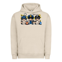 Pigment French Oak police gnomes Urban Hoodie - Zillion Design Studio