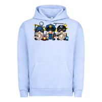 Pigment Grape Ice police gnomes Urban Hoodie - Zillion Design Studio