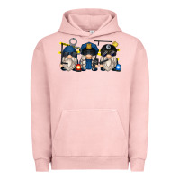 Pigment Salmon police gnomes Urban Hoodie - Zillion Design Studio
