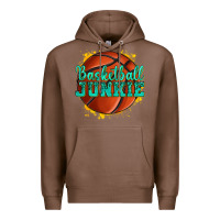 Chestnut basketball junkie Premium Hoodie - texasbilliewilder