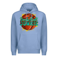 Colony Blue basketball junkie Premium Hoodie - texasbilliewilder