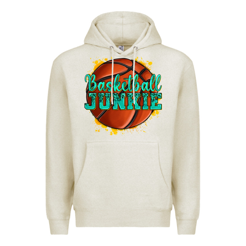 Basketball Junkie Premium Hoodie by texasbilliewilder | Teevron
