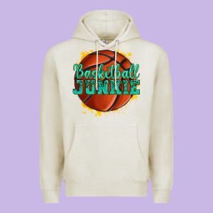 Basketball Junkie Premium Hoodie Designed By Texasbilliewilder
