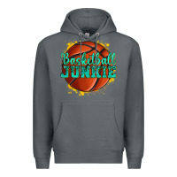 Rock basketball junkie Premium Hoodie - texasbilliewilder