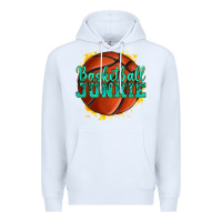 White basketball junkie Premium Hoodie - texasbilliewilder
